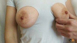 Cut and ripped clothes to suck nipples Porn Videos