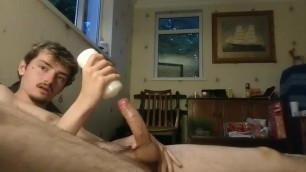 Skinny Twink experiments with fleshlight Pt.1 Porn Videos