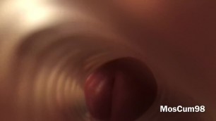 FUCK FLESHLIGHT 1-st TIME INSIDE VIEW (HUGE CUMSHOT) Porn Videos