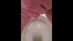 Hairy Pussy Piss and Mastrubating on Public Toilet