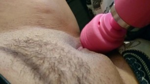 Tease a Tight Pussy with a Wand
