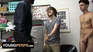 Handsome Thief Troy Harlow Gets Double Creampied In The Backroom Of A Store - Young Perps Porn Videos