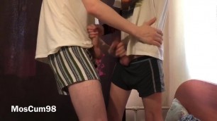 two sexy boys 18 years old jerk off each other Porn Videos