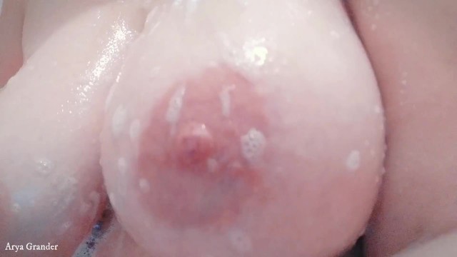 Naked Natural Boobs Tease. Bathroom pleasure. Close Up. Porn Videos